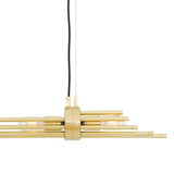 Elegant Brass Victoria Chandelier with Cylindrical Design