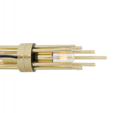 Elegant Brass Victoria Chandelier with Cylindrical Design