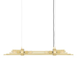 Elegant Brass Victoria Chandelier with Cylindrical Design