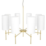 Antique Brass Eight-Arm Chandelier - Arizona Collection