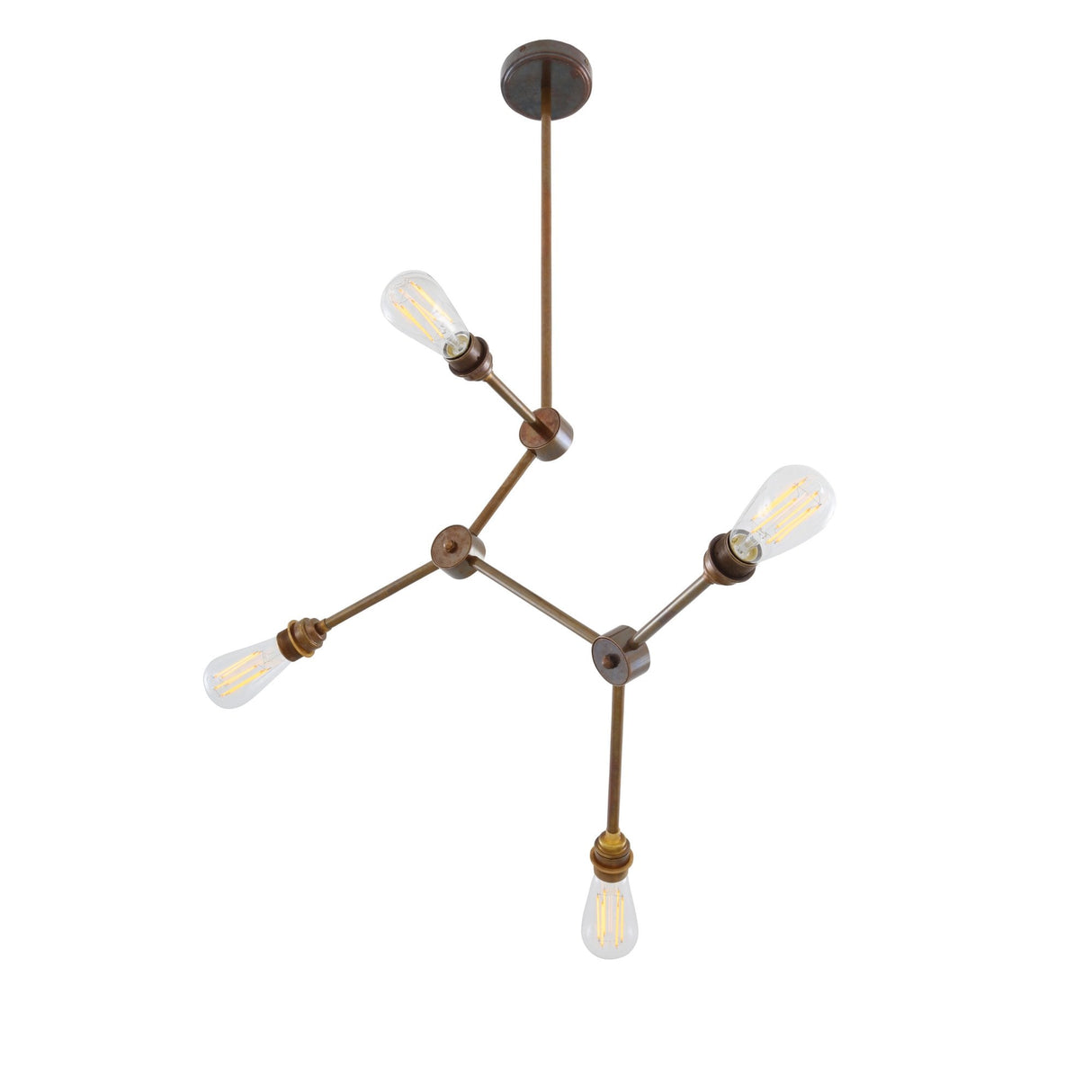 Toronto Starry Night Chandelier in Antique Brass