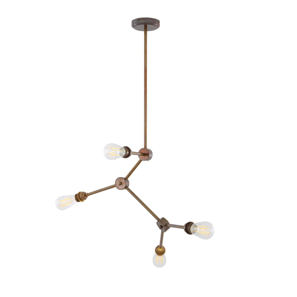 Toronto Starry Night Chandelier in Antique Brass