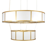 Santa Fe 2-Tier Bronze Chandelier - Grand Opal Elegance