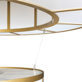 Santa Fe 2-Tier Bronze Chandelier - Grand Opal Elegance