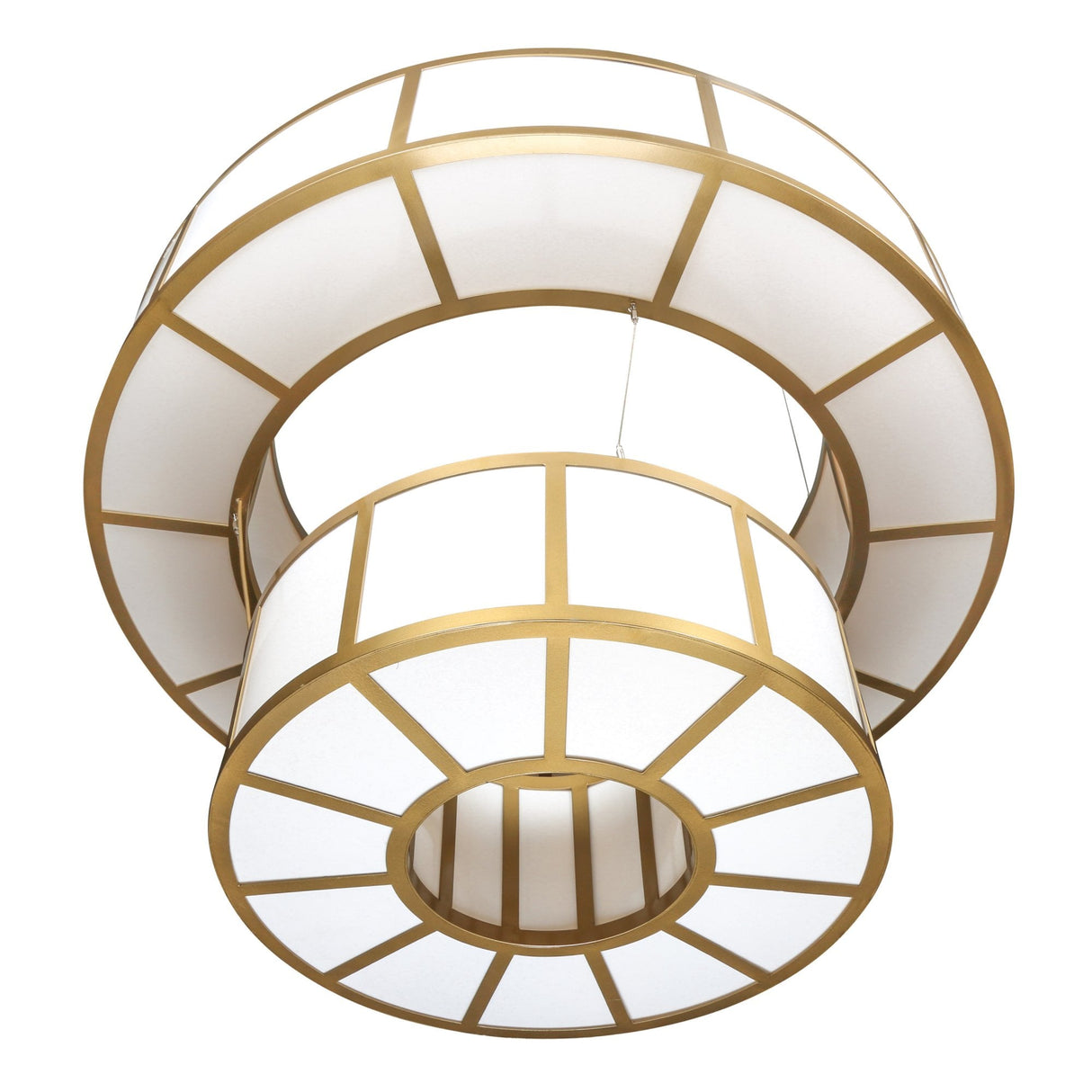 Santa Fe 2-Tier Bronze Chandelier - Grand Opal Elegance