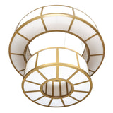 Santa Fe 2-Tier Bronze Chandelier - Grand Opal Elegance