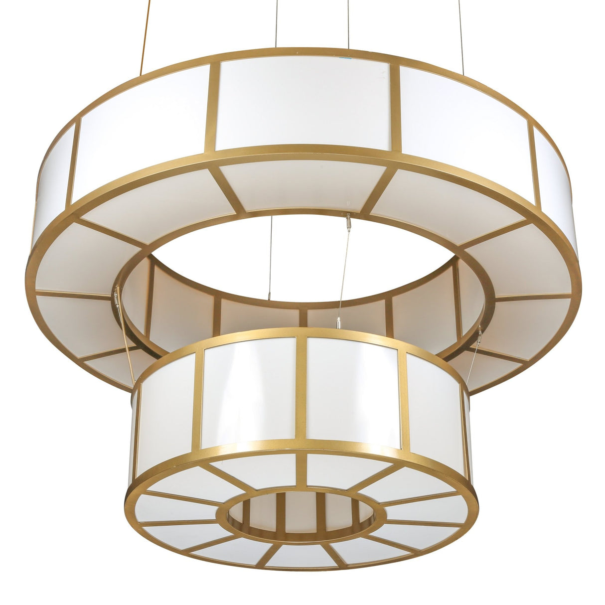 Santa Fe 2-Tier Bronze Chandelier - Grand Opal Elegance
