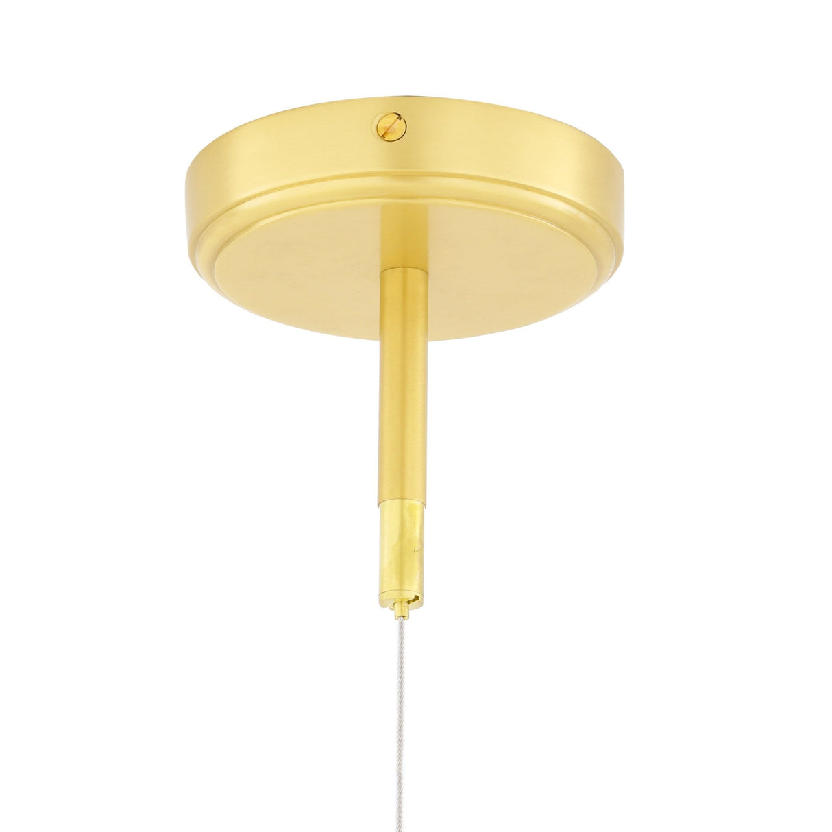 Watson Linear Pendant: Matt Black & Satin Brass Spotlight Chandelier
