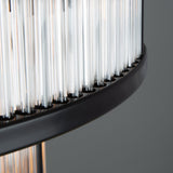 Elegant Two-Tier Caledon Chandelier in Matte Black
