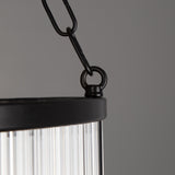 Elegant Two-Tier Caledon Chandelier in Matte Black