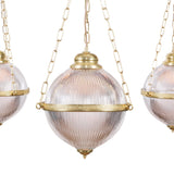 Antique Brass Blaenau Tri-Pendant Chandelier