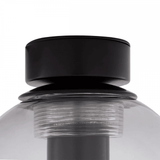 Antique Brass Venice Globe Ceiling Light with Clear Glass