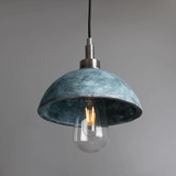 Blue Earth Kingii Pendant – Antique Brass Elegance