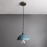 Blue Earth Kingii Pendant – Antique Brass Elegance