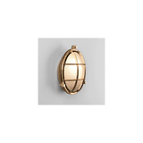 Coastal Brass Outdoor Wall Light - Thurso Round