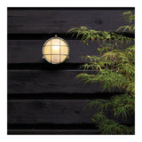 Coastal Brass Outdoor Wall Light - Thurso Round