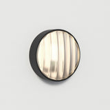 Montreal Round 220 Black Textured Wall Light