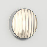 Montreal Round 300 Brushed Steel Wall Light