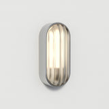 Sleek Montreal Oval Wall Light in Brushed Stainless Steel