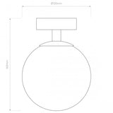 Matte Black Denver Ceiling Light Fixture