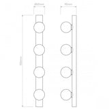 Elegant Matte Black Cabaret Lighting Fixture