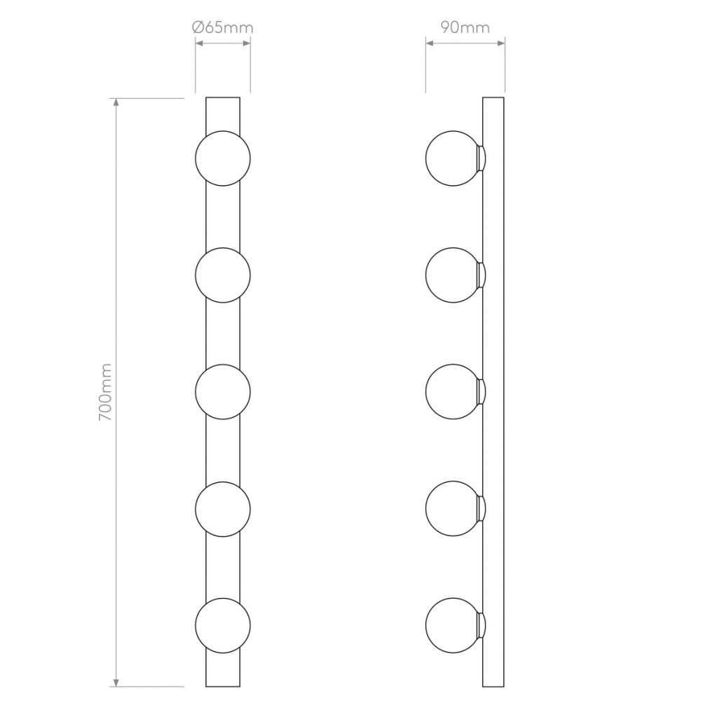 Elegant Matte Black LED Wall Light Fixture