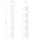 Chrome Elegance II - Modern Cabaret Wall Light