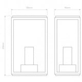 Homefield 130 Modern Textured Wall Light