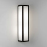 Sleek Salerno LED Wall Light in Textured Black