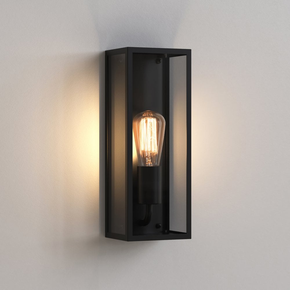 Messina 130 Modern Textured Wall Sconce in Black