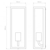 Messina 130 Modern Textured Wall Sconce in Black