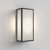 Messina 160 Frosted Modern Wall Light in Textured Black
