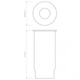Terra 28 LED Light in Brushed Stainless Steel Finish