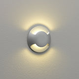 Sleek Silver Beam Two LED Wall/Ground Light