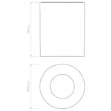 Kos 140 LED Light Fixture in Textured White