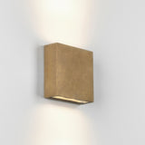 Elis Dual LED Wall Sconce in Solid Brass