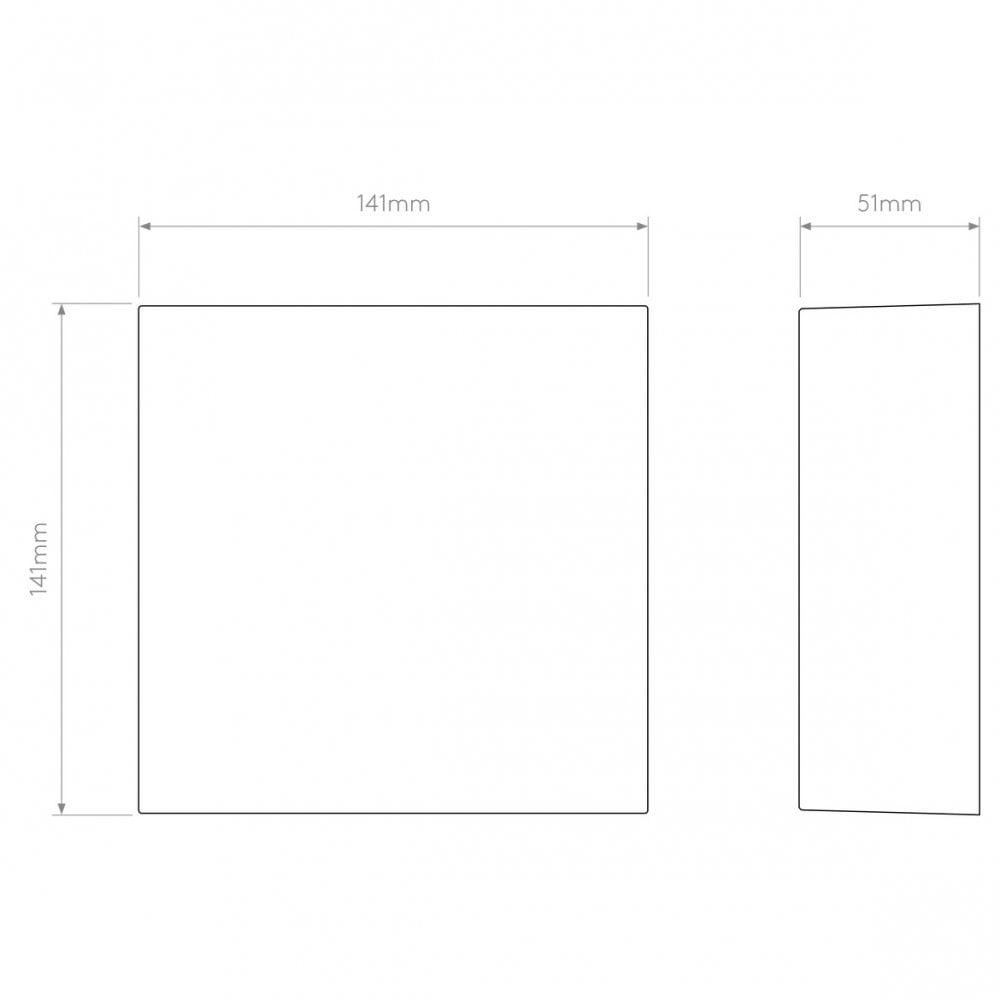 Elis Dual LED Wall Sconce in Solid Brass