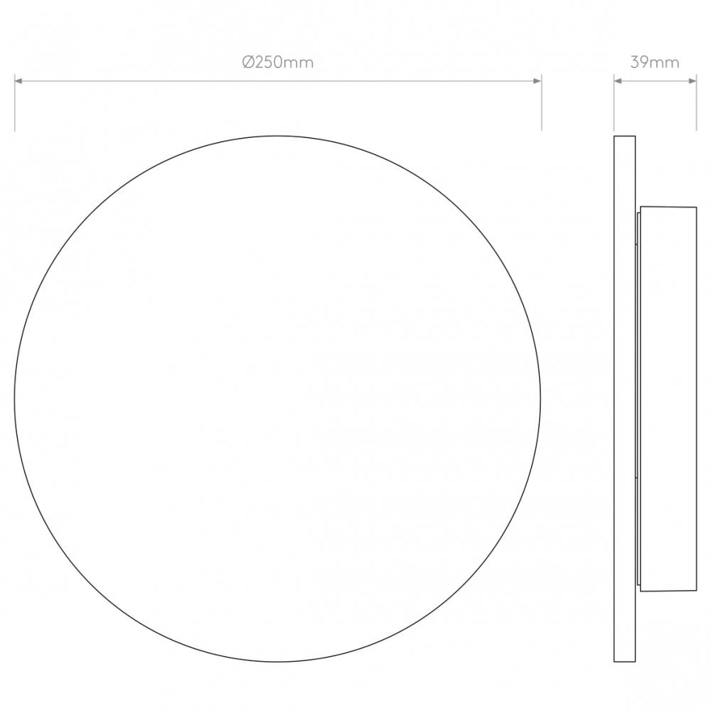 Lunar Glow Plaster LED Wall Light