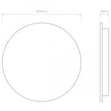 Eclipse Round 350 LED Wall Light Plaster Finish