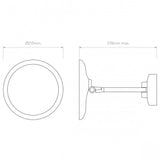 Sleek Mascali LED Wall Mount in Matte Black Finish