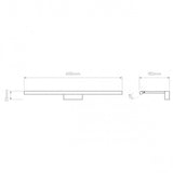 Bronze Horizon 600 LED Wall Light