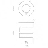 Cromarty 100 Brushed Stainless Steel LED Ground Light