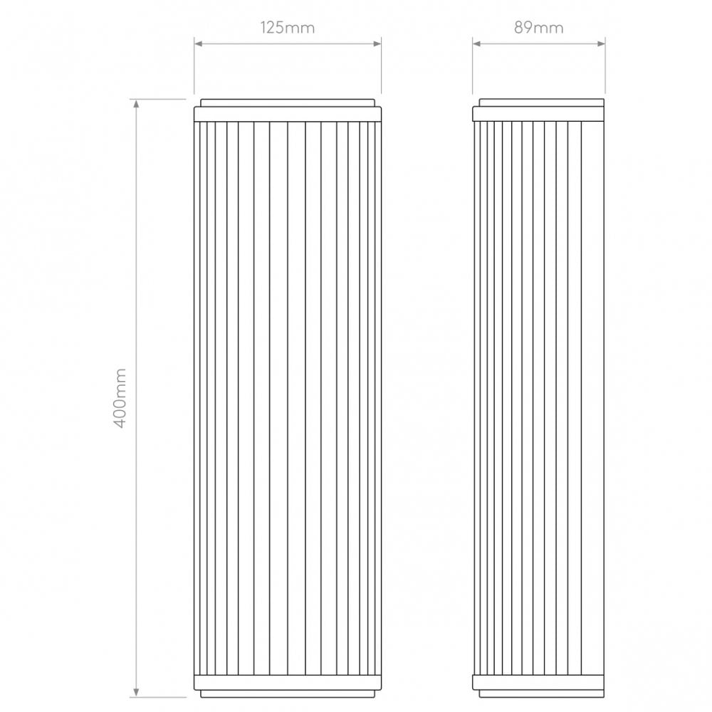 Versailles 400 Polished Chrome LED Wall Sconce