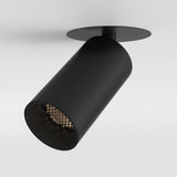 Sleek Matt Black Recessed Ceiling Light
