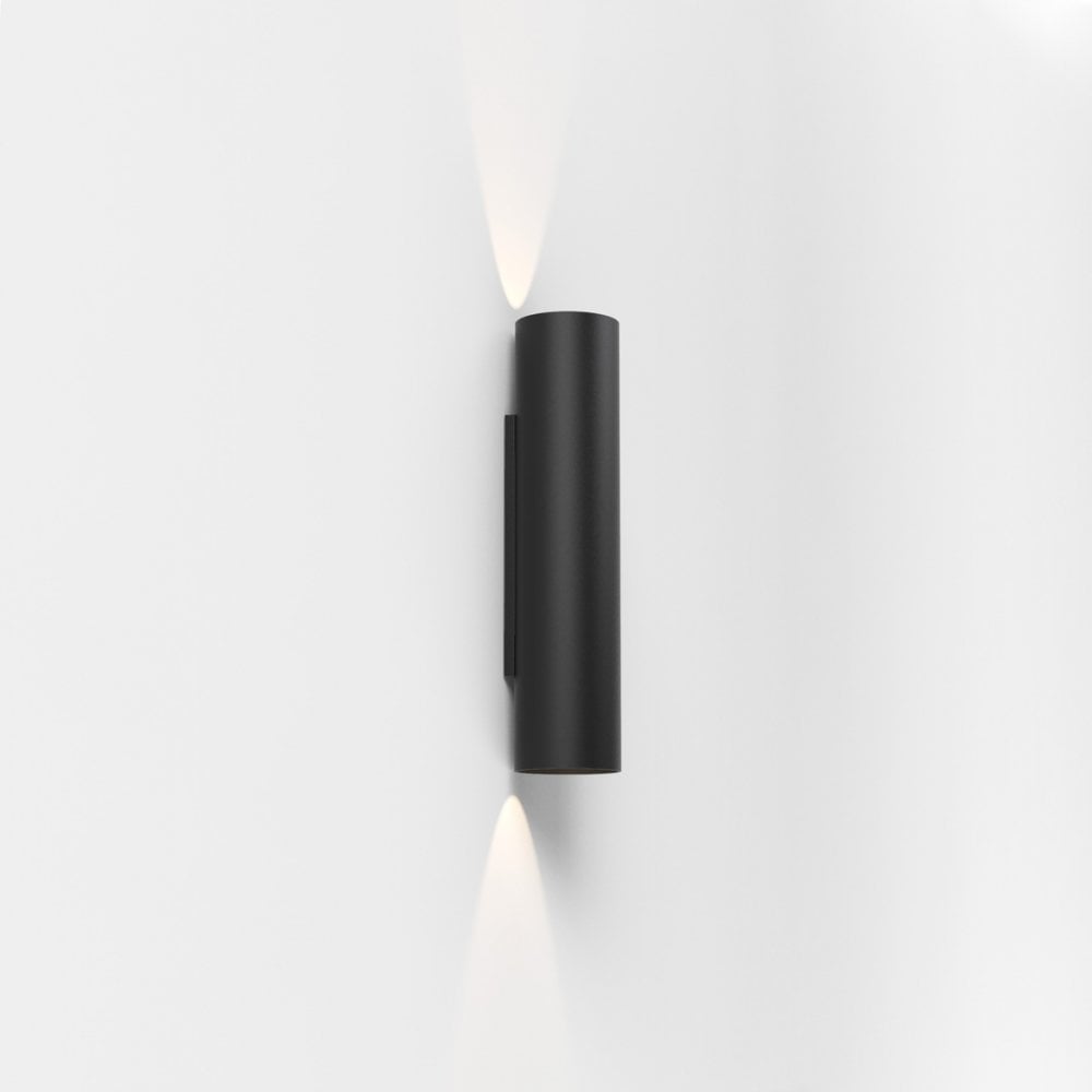 Yuma 300 LED Wall Light in Textured Black Finish