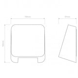 Elegant Incline Solid Brass Wall Light