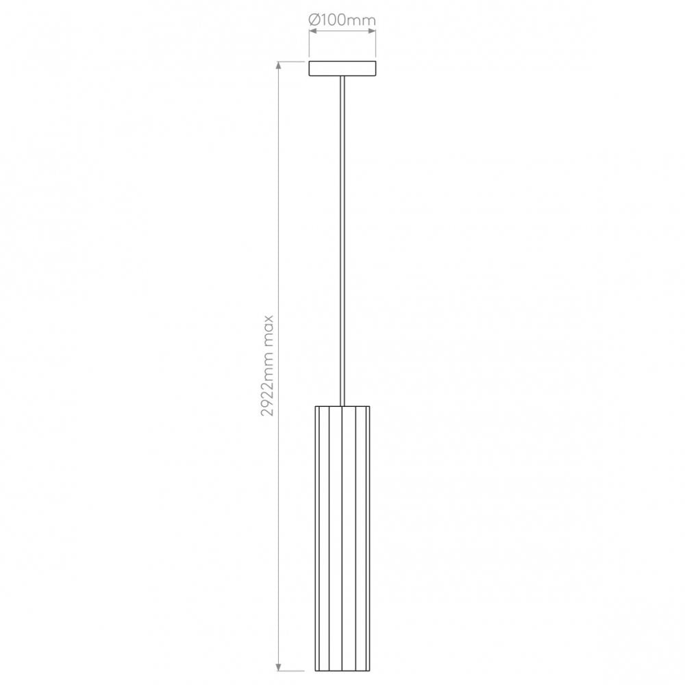 Matte Nickel Hashira Ceiling Pendant