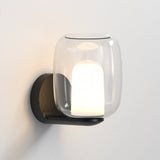 Sleek Aquina Matte Black Wall Light