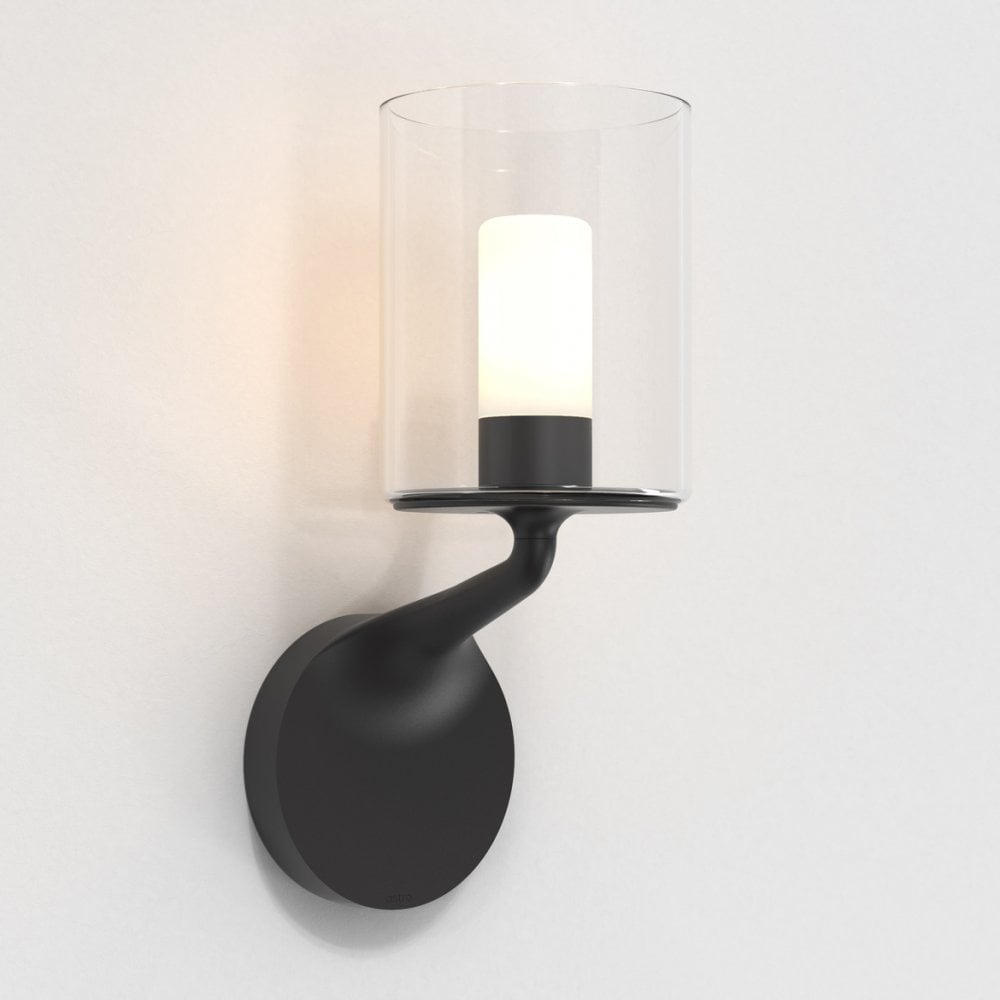 Elena Matte Black Modern Droplet Wall Light