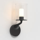 Elena Matte Black Modern Droplet Wall Light